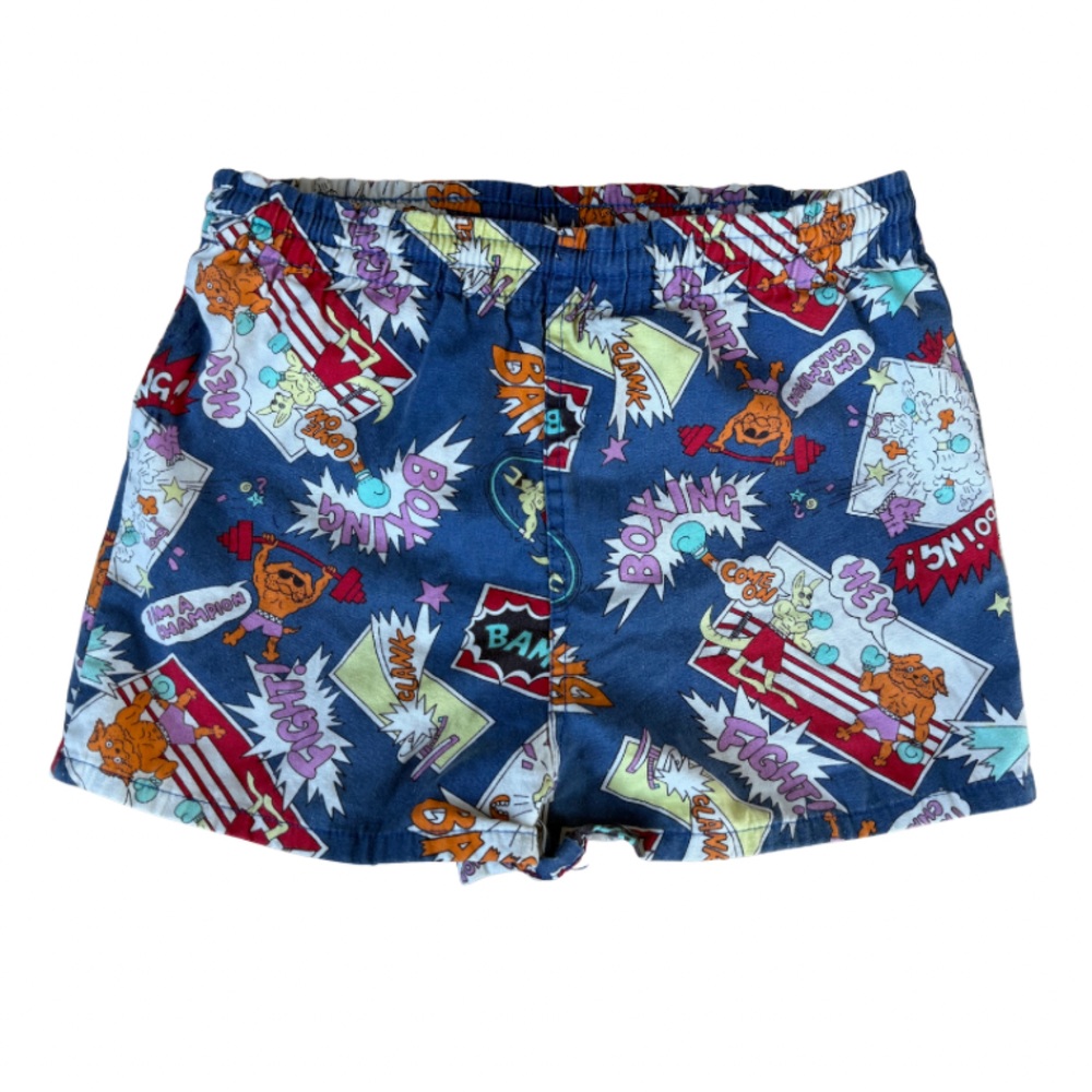 Vintage Y2K Boys Swim Trunks (Size 5- 6) – Sprockets Comic Boxing Print 🥊